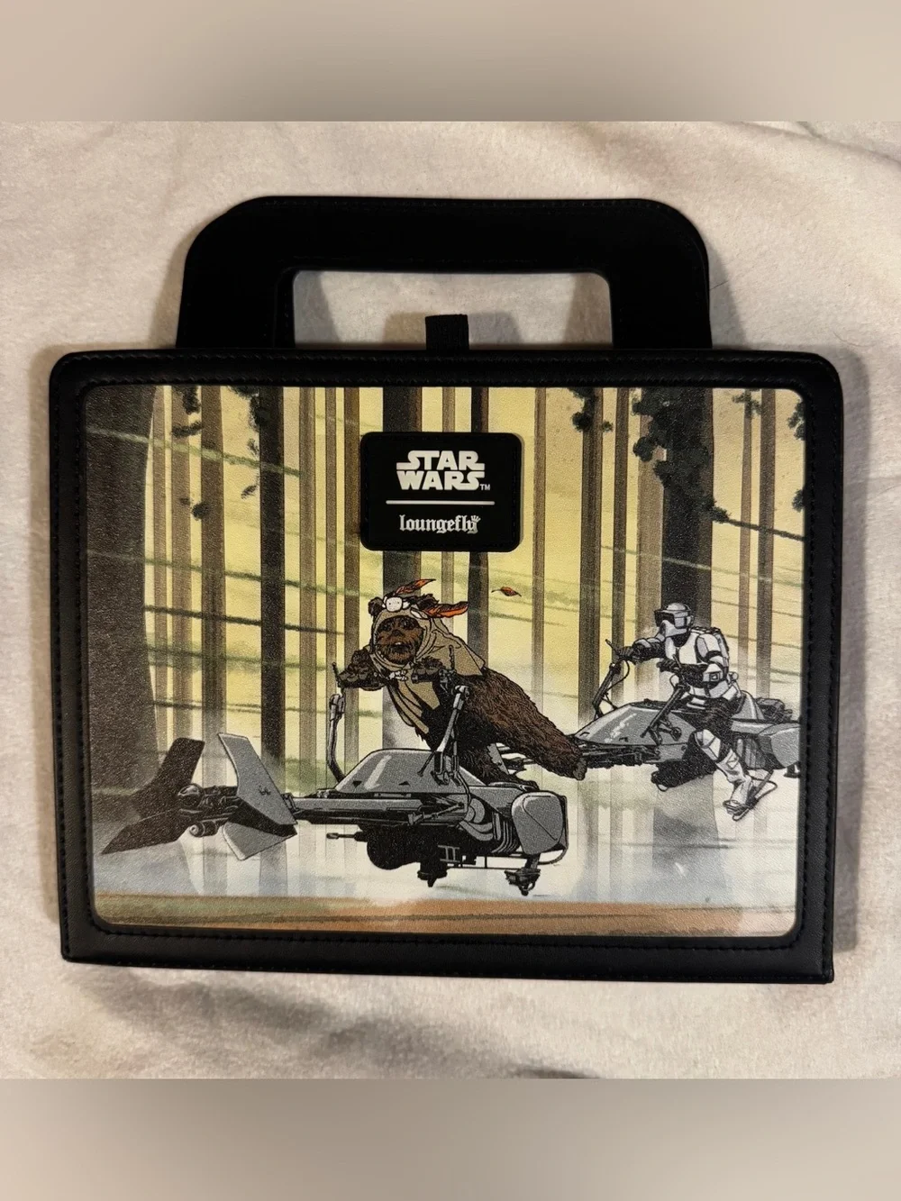 LOUNGEFLY Stationary Star Wars Return of The Jedi Lunchbox Journal